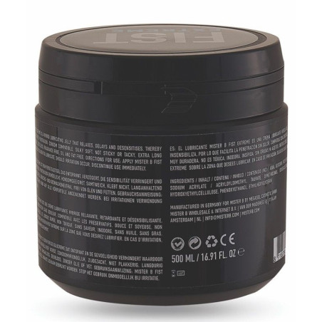 Creme fist relaxante MisterB 500mL pour insertion sans douleur