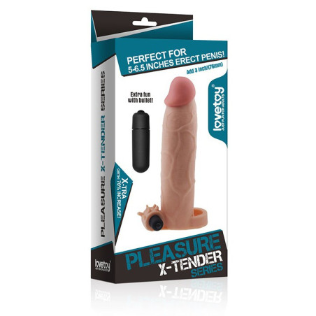Gaine de pénis X-TENDER 6 de LoveToy 21 x 4.5 cm