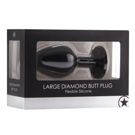 Plug diamond Large – 7 x 3.5 cm Noir 2