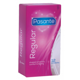 Préservatifs REGULAR de Pasante 54 mm | Boîte de 12
