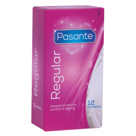 Préservatifs REGULAR de Pasante 54 mm | Boîte de 12