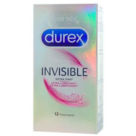 Préservatifs fins INVISIBLE de Durex 52 mm | Boîte de 12