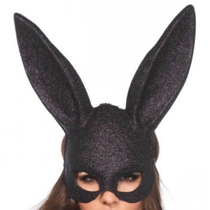 Masque Rabbit - Noir Pailleté