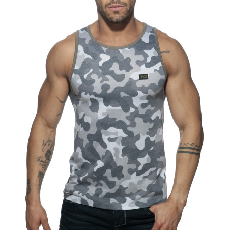 Débardeur WASHED CAMO Gris de Addicted