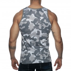 Débardeur WASHED CAMO Gris de Addicted