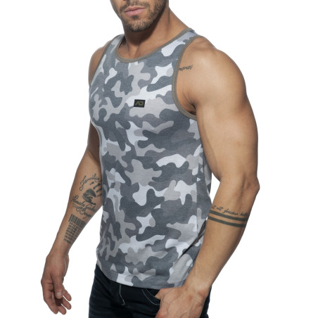 Débardeur WASHED CAMO Gris de Addicted