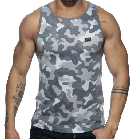 Débardeur WASHED CAMO Gris de Addicted