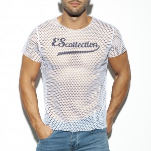 T-shirt OPEN MESH Blanc Es Collection TS254 C01