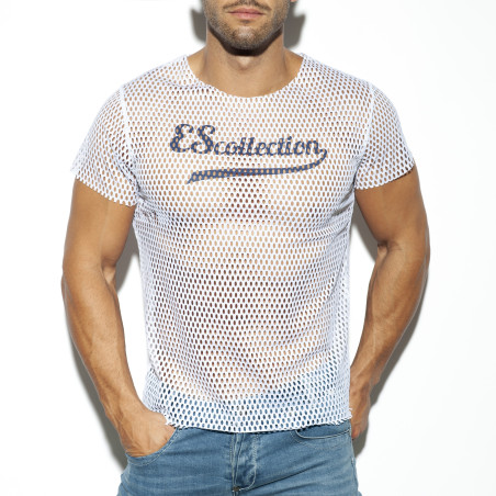 T-shirt OPEN MESH Blanc Es Collection TS254 C01