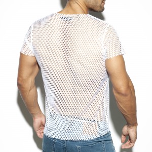 T-shirt OPEN MESH Blanc Es Collection TS254 C01