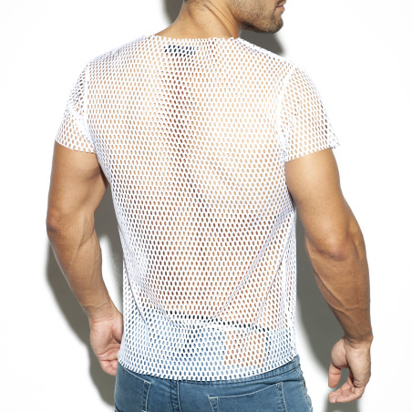 T-shirt OPEN MESH Blanc Es Collection TS254 C01