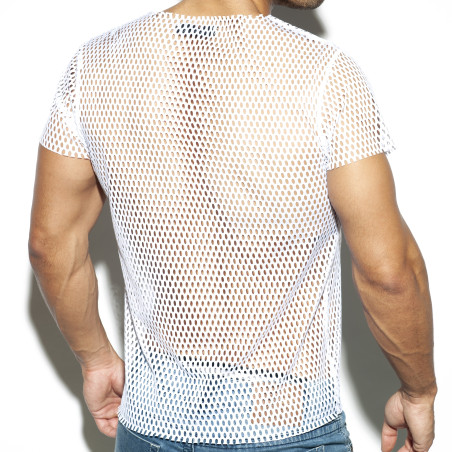 T-shirt OPEN MESH Blanc Es Collection TS254 C01