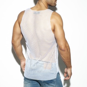 Débardeur OPEN MESH Blanc de Es Collection
