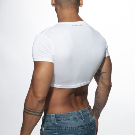 T-shirt CROP AD Blanc