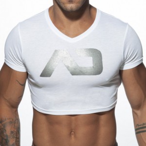 T-shirt CROP AD Blanc