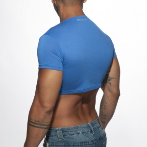 T-shirt CROP AD Bleu