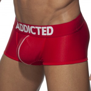 Boxer PUSH UP MESH Rouge