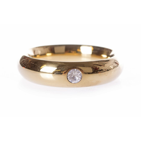 Cockring ROUND Gold avec Bijou de Kiotos