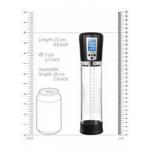 Pompe à pénis automatique avec écran LCD PUMPED 20  x 6 cm
