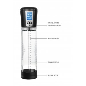 Pompe à pénis automatique avec écran LCD PUMPED 20  x 6 cm