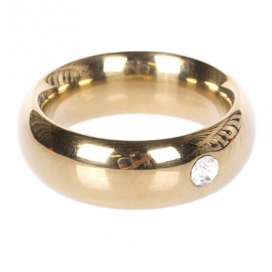 Cockring DONUT Gold Thick avec Bijou de Kiotos 2