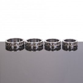 Ccokring avec chaine LINK INLAY de Kiotos Aspect Brillant 2