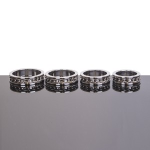 Ccokring avec chaine LINK INLAY de Kiotos Aspect Brillant