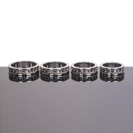 Ccokring avec chaine LINK INLAY de Kiotos Aspect Brillant