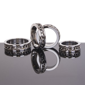 Ccokring avec chaine LINK INLAY de Kiotos Aspect Brillant