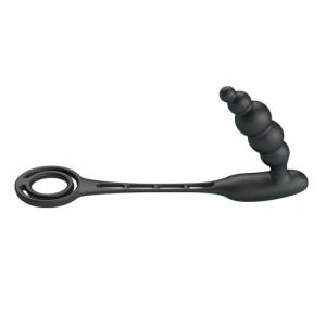 Plug vibrant avec Anneaux VIBRA PENIS 8 x 2.4 cm