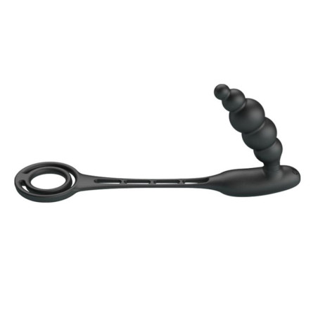 Plug vibrant avec Anneaux VIBRA PENIS 8 x 2.4 cm