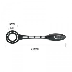Plug vibrant avec Anneaux VIBRA PENIS 8 x 2.4 cm