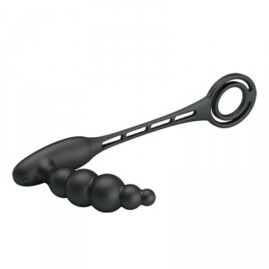 Plug vibrant avec Anneaux VIBRA PENIS 8 x 2.4 cm