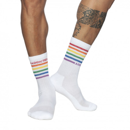 Chaussettes RAINBOW Blanches