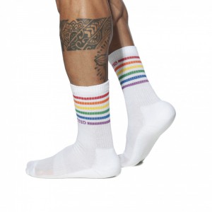 Chaussettes RAINBOW Blanches