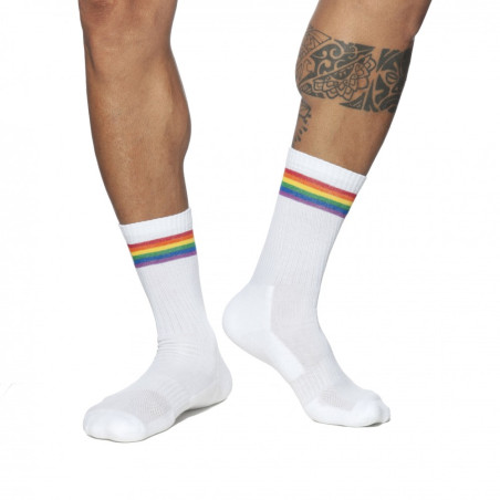 Chaussettes AD RAINBOW Blanches