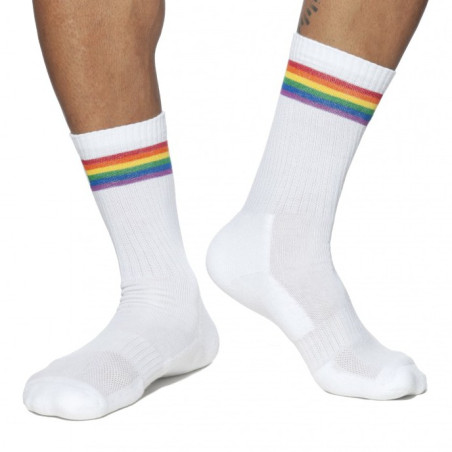 Chaussettes AD RAINBOW Blanches
