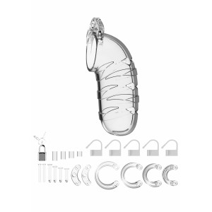 Cage de chasteté ManCage transparente modèle 05 14 x 4.5cm