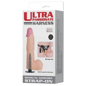Gode ceinture vibrant ULTRA HARNESS 15 x 3.5 cm