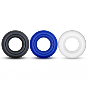 Lot de 3 cockrings étirables pour renforcer l'érection
