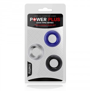Lot de 3 cockrings étirables pour renforcer l'érection
