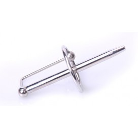 Tige percée d'urètre avec anneau PRINCESS WAND 7.5cm x 6mm 2
