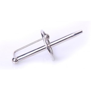 Tige percée d'urètre avec anneau PRINCESS WAND 7.5cm x 6mm