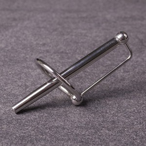 Tige percée d'urètre avec anneau PRINCESS WAND 7.5cm x 6mm