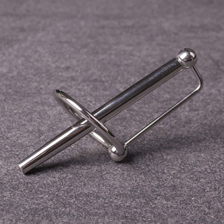 Tige percée d'urètre avec anneau PRINCESS WAND 7.5cm x 6mm