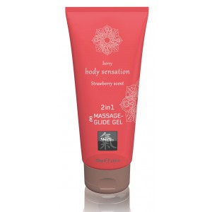 Lubrifiant Gel de massage FRAISE 200mL