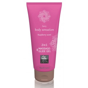 Lubrifiant Gel de massage FRAMBOISE 200mL
