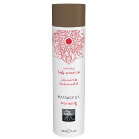 Huiile de massage Warming CORIANDRE & BOIS DE SANTAL 100mL