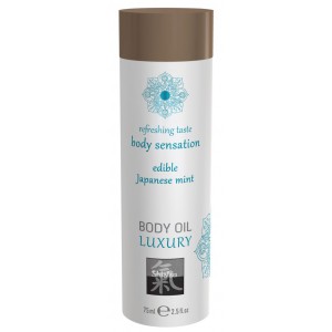 Huile de massage Comestible - MENTHE JAPONAISE 75 mL