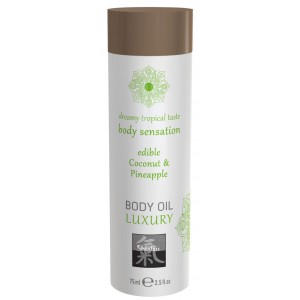 Huile de massage Comestible - COCO et ANANAS 75 mL